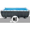 Kit Piscine Tubulaire Intex Ultra XTR Frame Rectangulaire 5,49 X 2,74 X 1,32 M + Pompe à Chaleur - Gris -Piscine Soldes Boutique 10541326 1