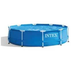 Kit Piscine Tubulaire Intex Metal Frame Ronde 3,05 X 0,76 M + Kit De Traitement Au Chlore - Bleu -Piscine Soldes Boutique 10541357 2