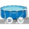 Kit Piscine Tubulaire Intex Metal Frame Ronde 4,57 X 1,22 M + 6 Cartouches De Filtration + Kit De Traitement Au Chlore - Bleu 2 Kit Piscine Tubulaire Intex Metal Frame Ronde 4,57 X 1,22 M + 6 Cartouches De Filtration + Kit De Traitement Au Chlore - Bleu -Piscine Soldes Boutique 11025146 1