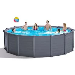 INTEX Piscine Avec Panneau En Graphite 26384 Ex 28382 478x124 Cm Ronde