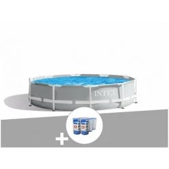 Kit Piscine Tubulaire Intex Prism Frame Ronde 3,66 X 0,76 M + 6 Cartouches De Filtration - Gris 5 Kit Piscine Tubulaire Intex Prism Frame Ronde 3,66 X 0,76 M + 6 Cartouches De Filtration - Gris -Piscine Soldes Boutique 11244457 2