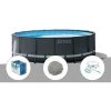 Kit Piscine Tubulaire Intex Ultra XTR Frame Ronde 5,49 X 1,32 M + Bâche à Bulles + 20 Kg De Zéolite + Kit D'entretien - Gris 1 Kit Piscine Tubulaire Intex Ultra XTR Frame Ronde 5,49 X 1,32 M + Bâche à Bulles + 20 Kg De Zéolite + Kit D'entretien - Gris -Piscine Soldes Boutique 11265467 1