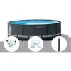 Kit Piscine Tubulaire Intex Ultra XTR Frame Ronde 5,49 X 1,32 M + Kit De Traitement Au Chlore + Kit D'entretien + Douche Solaire - Gris -Piscine Soldes Boutique 11265474 1
