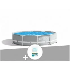 Kit Piscine Tubulaire Intex Prism Frame Ronde 3,66 X 0,76 M + Kit De Traitement Au Chlore - Gris 5 Kit Piscine Tubulaire Intex Prism Frame Ronde 3,66 X 0,76 M + Kit De Traitement Au Chlore - Gris -Piscine Soldes Boutique 11340552 2