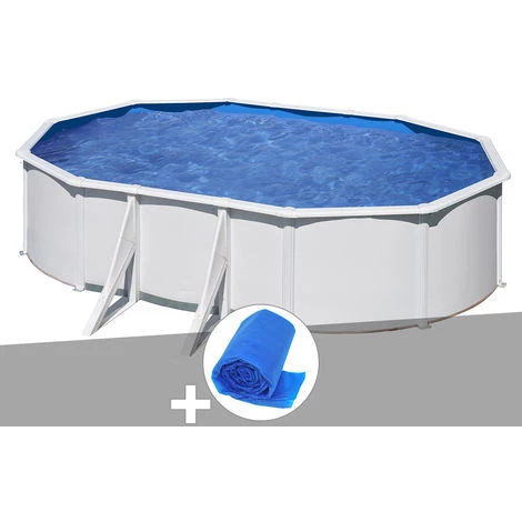 Kit Piscine Acier Blanc Gré Atlantis Ovale 5,27 X 3,27 X 1,32 M + Bâche à Bulles - Blanc 3 Kit Piscine Acier Blanc Gré Atlantis Ovale 5,27 X 3,27 X 1,32 M + Bâche à Bulles - Blanc