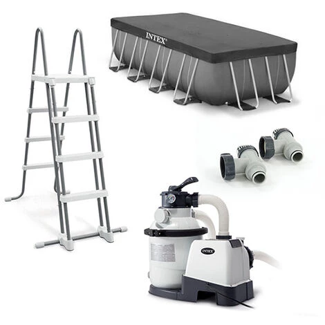 Piscine Tubulaire Intex Ultra XTR 5,49 X 2,74 X 1,32 M - Gris 6 Piscine Tubulaire Intex Ultra XTR 5,49 X 2,74 X 1,32 M - Gris – Image 4