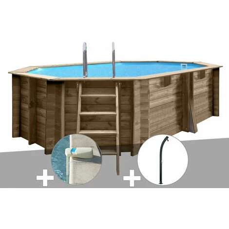 Kit Piscine Bois Gré Grenade 4,36 X 3,36 X 1,17 M + Alarme + Douche 3 Kit Piscine Bois Gré Grenade 4,36 X 3,36 X 1,17 M + Alarme + Douche