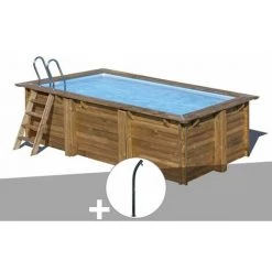 Kit Piscine Bois Gré Marbella 4,20 X 2,70 X 1,17 M + Douche