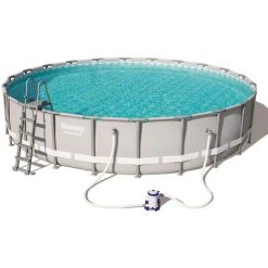 Kit Piscine Tubulaire Bestway POWER STEEL FRAME POOL Ronde Ø671x132cm à Cartouche