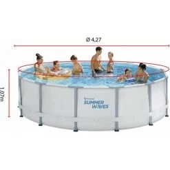 HABITAT ET JARDIN Piscine Tubulaire - Ø 4,27 X 1,07 M - Sans Filtration -Piscine Soldes Boutique 12872584 3