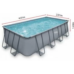 HABITAT ET JARDIN Piscine Tubulaire - LUDO 2 Bis - 4,01 X 2,01 X 1,22 M - Filtration à Sable 2.5 M³/h -Piscine Soldes Boutique 13904025 4