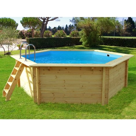 HABITAT ET JARDIN Piscine Bois " Hawai " - 4.10 X 1.18 M 3 HABITAT ET JARDIN Piscine Bois " Hawai " - 4.10 X 1.18 M