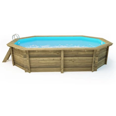 HABITAT ET JARDIN Piscine Bois " Rio " - 5.60 X 3.70 X 1.24 M 5 HABITAT ET JARDIN Piscine Bois " Rio " - 5.60 X 3.70 X 1.24 M – Image 3