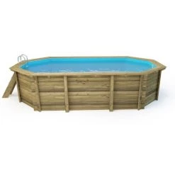 HABITAT ET JARDIN Piscine Bois " Cancun " - 6.53 X 4.41 X 1.45 M 7 HABITAT ET JARDIN Piscine Bois " Cancun " - 6.53 X 4.41 X 1.45 M -Piscine Soldes Boutique 150202 3
