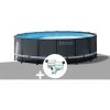 Kit Piscine Tubulaire Intex Ultra XTR Frame Ronde 4,88 X 1,22 M + Kit De Traitement Au Chlore - Gris -Piscine Soldes Boutique 15887381 1
