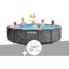 Kit Piscine Tubulaire Intex Baltik Ronde 4,57 X 1,22 M + Kit D'entretien - Gris -Piscine Soldes Boutique 16930988 1