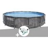 Kit Piscine Tubulaire Intex Baltik Ronde 5,49 X 1,22 M + Kit De Traitement Au Chlore - Gris -Piscine Soldes Boutique 16931019 1