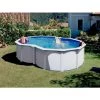Piscine Acier Blanc Varadero En Huit 5,00 X 3,40 X 1,22 M - Gré - Blanc -Piscine Soldes Boutique 1714362 1