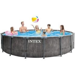 Piscine Tubulaire Baltik Ronde 4,57 X 1,22 M - Intex