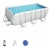 Piscine Hors-sol Tubulaire Bestway Power Steel 412x201x122 Cm Filtre à Sable De 3.028 Litres/heure