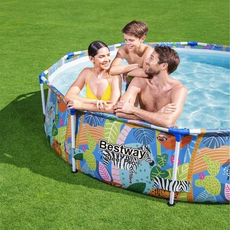 Piscine Hors-sol Tubulaire Pour Enfants Bestway Steel Pro 305x66 Cm 5 Piscine Hors-sol Tubulaire Pour Enfants Bestway Steel Pro 305x66 Cm – Image 3