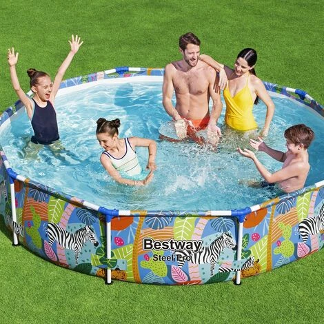 Piscine Hors-sol Tubulaire Pour Enfants Bestway Steel Pro 305x66 Cm 6 Piscine Hors-sol Tubulaire Pour Enfants Bestway Steel Pro 305x66 Cm – Image 4
