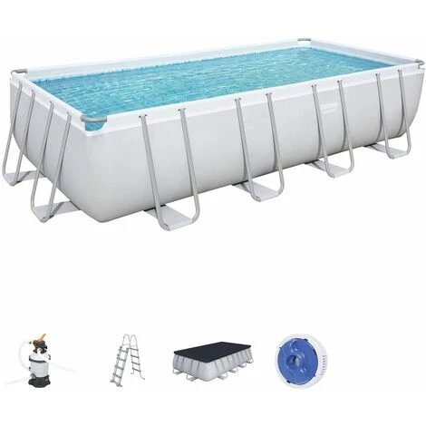 Piscine Hors-sol Tubulaire Bestway Power Steel 488x244x122 Cm Filtre à Sable De 3.028 Litres/heure 2 Piscine Hors-sol Tubulaire Bestway Power Steel 488x244x122 Cm Filtre à Sable De 3.028 Litres/heure