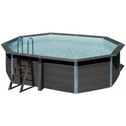 Piscine Ovale Composite Gré - 4,78 X 3,38 X 1,20 M
