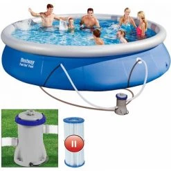 BESTWAY Piscine Autoportante Familiale Ø 457cm X H 84cm - Pompe Filtration Et Cartouche 8 BESTWAY Piscine Autoportante Familiale Ø 457cm X H 84cm - Pompe Filtration Et Cartouche -Piscine Soldes Boutique 18473547 2