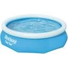 Bestway Piscine Ronde Fast Set 305 X 76 Cm Piscine Jardin Extérieur Enfant Robuste Autoportante Gonflable