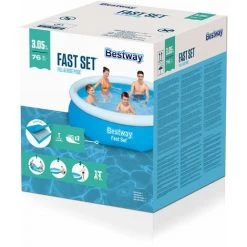 Bestway Piscine Ronde Fast Set 305 X 76 Cm Piscine Jardin Extérieur Enfant Robuste Autoportante Gonflable -Piscine Soldes Boutique 18473798 3