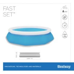 Bestway Piscine Ronde Fast Set 305 X 76 Cm Piscine Jardin Extérieur Enfant Robuste Autoportante Gonflable -Piscine Soldes Boutique 18473798 4