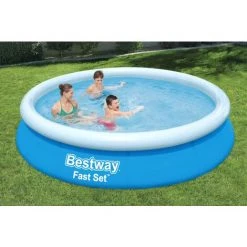 Bestway Piscine Ronde Fast Set 366 X 76 Cm Piscine Jardin Extérieur Enfant Robuste Autoportante Gonflable -Piscine Soldes Boutique 18474004 2