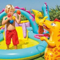 Aire De Jeux Aquatique Avec Toboggan Dinoland Intex -Piscine Soldes Boutique 18503896 3