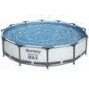 BESTWAY Bestwax Piscine Tubulaire Steel Pro MAX 366 X 76 Cm Pompe Et Cartouche De Filtration