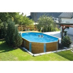 Piscine De Luxe WEKA, En Bois Massif De 20,4 M3, Inclus Kit De Filtration/local/escalier Bois. - Naturel