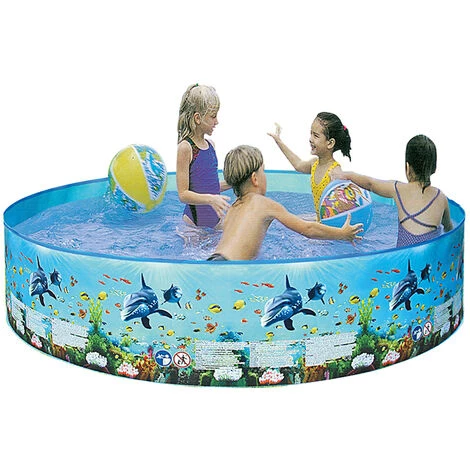 ASUPERMALL Piscine Pliant Piscine Inflation Sans Plastique Dur Portable Famille Piscine Ronde Piscine Pour Bebes Enfants Adultes 5 ASUPERMALL Piscine Pliant Piscine Inflation Sans Plastique Dur Portable Famille Piscine Ronde Piscine Pour Bebes Enfants Adultes – Image 3