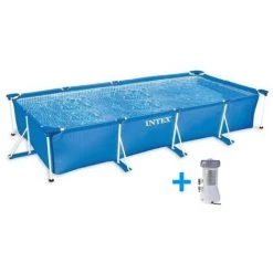 INTEX 28274 - 450x220x84 Cm Piscine Rectangulaire Avec Pompe De Filtration