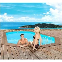 HABITAT & JARDIN Piscine Bois " Rio " - 5.60 X 3.70 X 1.24 M + Pompe à Chaleur Réversible "Simplicity By Hayward" ON/OFF - 5 KW - Blanc 7 HABITAT & JARDIN Piscine Bois " Rio " - 5.60 X 3.70 X 1.24 M + Pompe à Chaleur Réversible "Simplicity By Hayward" ON/OFF - 5 KW - Blanc -Piscine Soldes Boutique 27802233 3