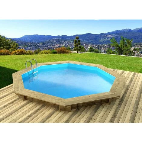 HABITAT & JARDIN Piscine Bois " Verona " - 5.10 X 1.20 M + Pompe à Chaleur Réversible "Simplicity By Hayward" ON/OFF - 5 KW - Blanc 5 HABITAT & JARDIN Piscine Bois " Verona " - 5.10 X 1.20 M + Pompe à Chaleur Réversible "Simplicity By Hayward" ON/OFF - 5 KW - Blanc – Image 3