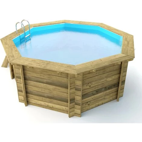 HABITAT & JARDIN Piscine Bois " Verona " - 5.10 X 1.20 M + Pompe à Chaleur Réversible "Simplicity By Hayward" ON/OFF - 5 KW - Blanc 6 HABITAT & JARDIN Piscine Bois " Verona " - 5.10 X 1.20 M + Pompe à Chaleur Réversible "Simplicity By Hayward" ON/OFF - 5 KW - Blanc – Image 4