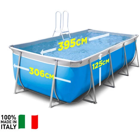 Piscine Hors Sol New Plast 395x265 H125 Rectangulaire Avec Accessoires Futura 400 4 Piscine Hors Sol New Plast 395x265 H125 Rectangulaire Avec Accessoires Futura 400 – Image 2