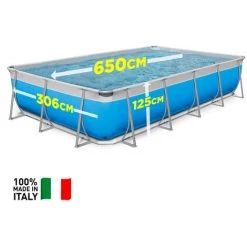 New Plast Piscine Hors Sol Rectangulaire 650x265 H125 Complète Futura 650 8 New Plast Piscine Hors Sol Rectangulaire 650x265 H125 Complète Futura 650 -Piscine Soldes Boutique 28012238 2