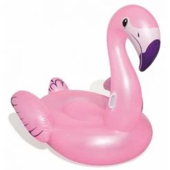BESTWAY Bouée XXL Chevauchable Flamant Rose Luxe 173 X 170 Cm