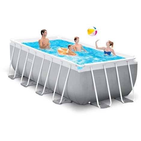Piscine Hors Sol Intex 26790 Prism Frame Premium Rectangulaire 400x200x122cm 3 Piscine Hors Sol Intex 26790 Prism Frame Premium Rectangulaire 400x200x122cm
