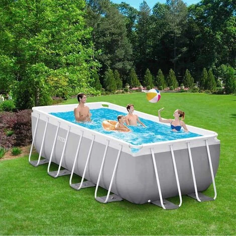 Piscine Hors Sol Intex 26790 Prism Frame Premium Rectangulaire 400x200x122cm 4 Piscine Hors Sol Intex 26790 Prism Frame Premium Rectangulaire 400x200x122cm – Image 2