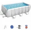 Piscine Tubulaire Hors Sol Vostok Grise Bestway. Rectangulaire Avec Accessoires 4x2 M -Piscine Soldes Boutique 28108613 1