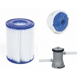 Piscine Tubulaire Hors Sol Vostok Grise Bestway. Rectangulaire Avec Accessoires 4x2 M -Piscine Soldes Boutique 28108613 5