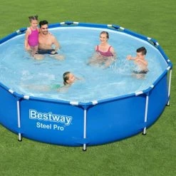 Piscine Tubulaire BESTWAY - Connemara Ø3.05m Bleue - Piscine Ronde Ø3.05m Avec Pompe De Filtration. Piscine Hors Sol. Armature Acier - Bleu -Piscine Soldes Boutique 28171321 2