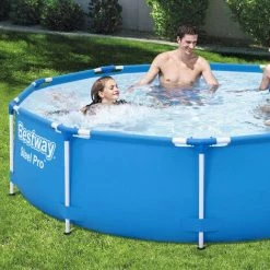 Piscine Tubulaire BESTWAY - Connemara Ø3.05m Bleue - Piscine Ronde Ø3.05m Avec Pompe De Filtration. Piscine Hors Sol. Armature Acier - Bleu -Piscine Soldes Boutique 28171321 3